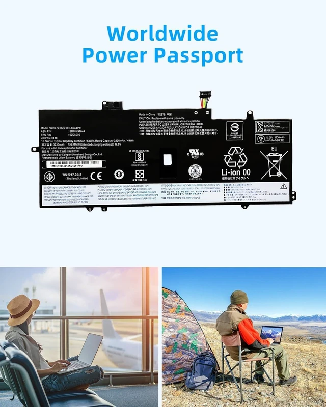 Alt view image 13 of 14 - 51Wh L18C4P71 L18M4P72 L18L4P71 Laptop Battery Replacement for Lenovo ThinkPad X1 Yoga 4th/5th Gen, for ThinkPad X1 Carbon 7th Carbon 8 Gen 5B10W13932 02DL006 SB10K97644 High Performance