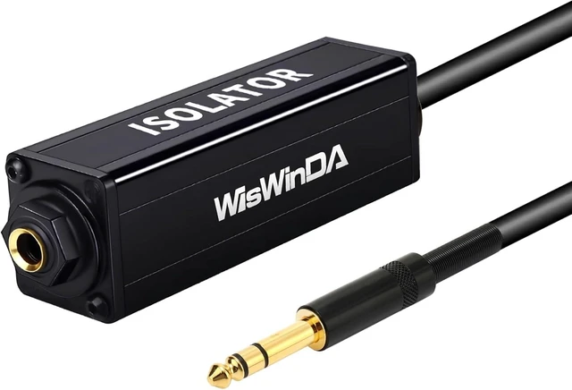 Alt view image 8 of 14 - Pro 6.35 1/4" TRS/TS-1S Muti-Purpose Hum Eliminator Microphone and Audio Player Ground Loop Noise Isolator HiFi Stereo Verison Noise Filter for Different Audio Using Situation (Pro TRS/TS-1S)