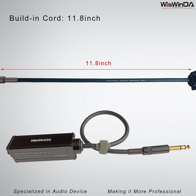 Alt view image 11 of 14 - Pro 6.35 1/4" TRS/TS-1S Muti-Purpose Hum Eliminator Microphone and Audio Player Ground Loop Noise Isolator HiFi Stereo Verison Noise Filter for Different Audio Using Situation (Pro TRS/TS-1S)