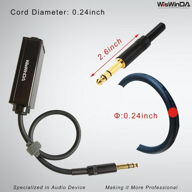 Alt view image 12 of 14 - Pro 6.35 1/4" TRS/TS-1S Muti-Purpose Hum Eliminator Microphone and Audio Player Ground Loop Noise Isolator HiFi Stereo Verison Noise Filter for Different Audio Using Situation (Pro TRS/TS-1S)