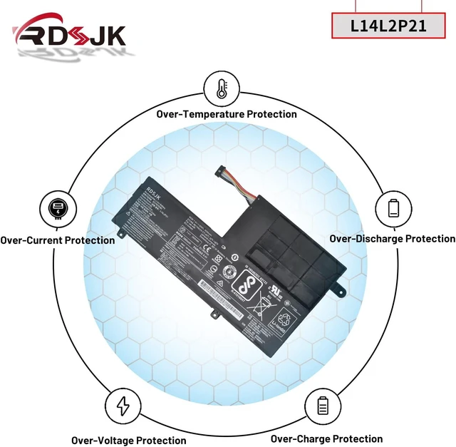 Alt view image 13 of 14 - L14L2P21 L14M2P21 Laptop Battery for Lenovo Yoga 500 500-151BD 500-15ISK 500-14ISK 500-14IBD Ideapad U41-70 310S-14ISK 300S-14ISK S41-70 S41-70AM-IFI 500S 500S-14ISK 510S-14ISK 520S-14IKB 7.4V 30Wh