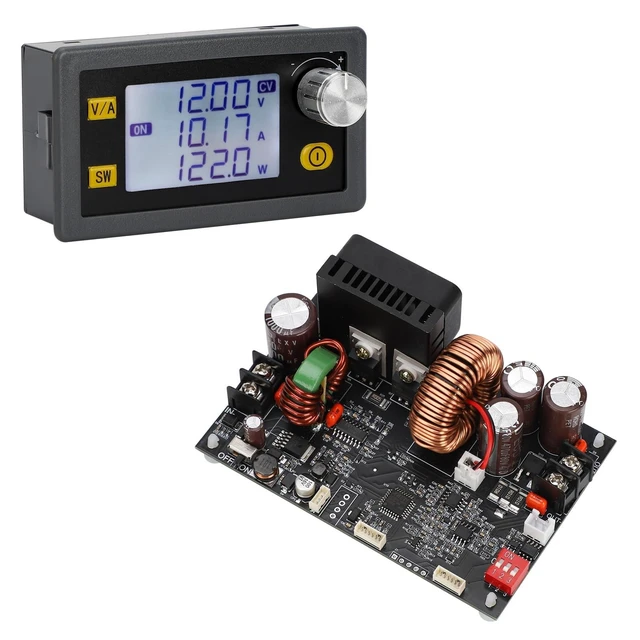 Alt view image 7 of 10 - DROK CNC DC Buck Converter with Meter, 6-70V to 0-60V 20A 1200W, DC 5V 9V 12V 24V 36V 48V 60V Fixed Output Voltage, Adjustable Power Supply Voltage Regulator Step Down Module