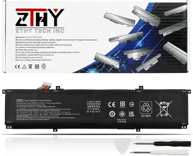 Alt view image 8 of 14 - FZ06XL M48025-005 Battery Replacement for HP Spectre X360 16-AA0000 16-F0000 2-in-1 16T-F0000 16-f1000nx 16-f2013dx, Envy 16-h0000 17-DA0000 16-h0011TX 16-h0795ng FZ06083XL M47636-2C1 TPN-DB0I 83Wh