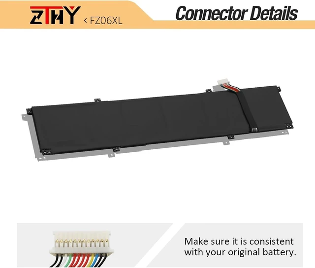 Alt view image 11 of 14 - FZ06XL M48025-005 Battery Replacement for HP Spectre X360 16-AA0000 16-F0000 2-in-1 16T-F0000 16-f1000nx 16-f2013dx, Envy 16-h0000 17-DA0000 16-h0011TX 16-h0795ng FZ06083XL M47636-2C1 TPN-DB0I 83Wh