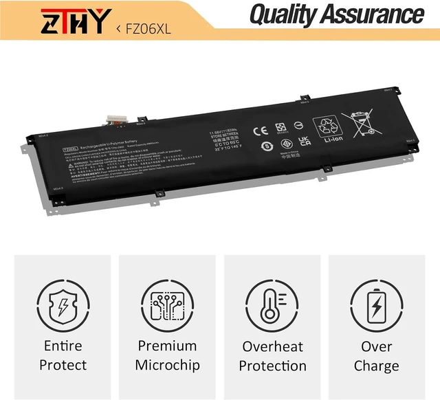 Alt view image 12 of 14 - FZ06XL M48025-005 Battery Replacement for HP Spectre X360 16-AA0000 16-F0000 2-in-1 16T-F0000 16-f1000nx 16-f2013dx, Envy 16-h0000 17-DA0000 16-h0011TX 16-h0795ng FZ06083XL M47636-2C1 TPN-DB0I 83Wh