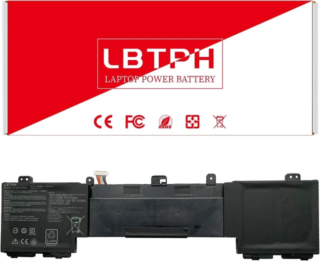 Alt view image 8 of 14 - C42N1630 C42PHCH Laptop Battery Replacement for Asus Zenbook Pro UX550 UX550VD UX550VE UX550VE-1A UX550VE-BN013T XH71 Series 0B200-02520000 15.4V 73Wh 4790mAh