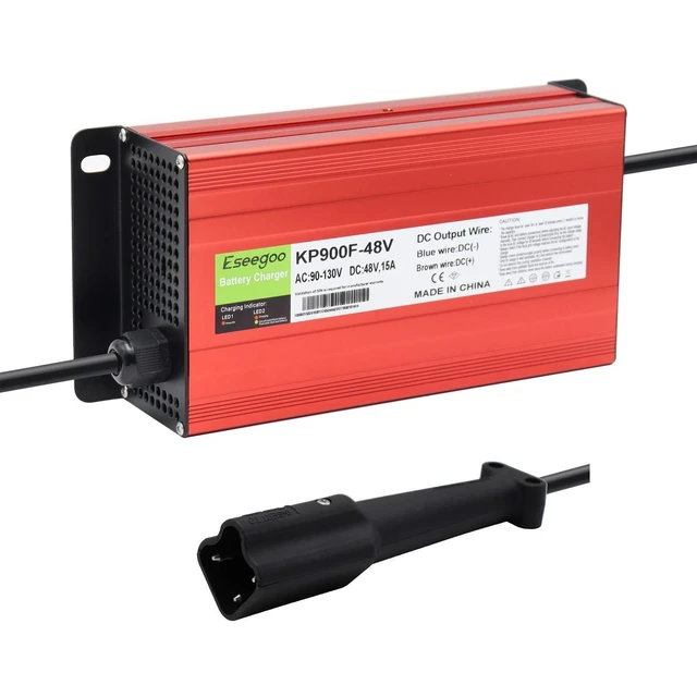 Alt view image 6 of 10 - Eseegoo 15 AMP Compatible with Yamaha G29 Drive & Drive 2 Battery Charger for 48 Volt Golf Carts with 3 Pin Plug
