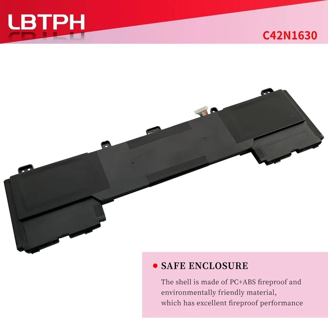 Alt view image 11 of 14 - C42N1630 C42PHCH Laptop Battery Replacement for Asus Zenbook Pro UX550 UX550VD UX550VE UX550VE-1A UX550VE-BN013T XH71 Series 0B200-02520000 15.4V 73Wh 4790mAh