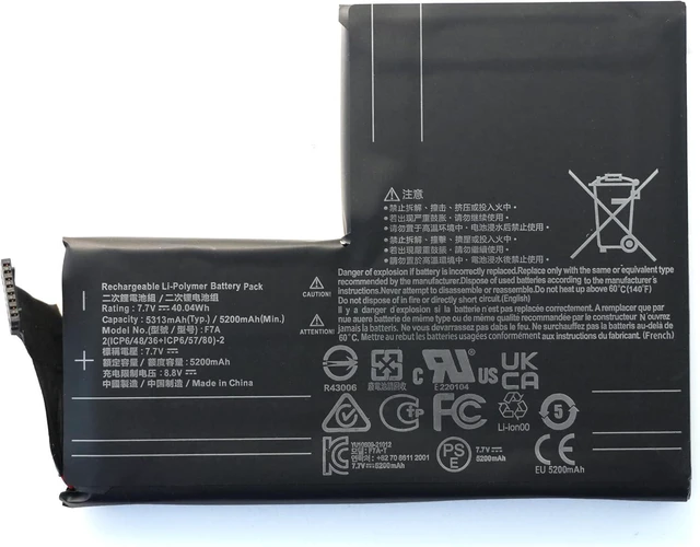 Alt view image 8 of 14 - 7.7V 40.04Wh F7A 2(ICP6/48/36+ICP6/57/80)-2 Replacement Battery Compatible with Steam Deck LCD Versions Only(Not Compatible with OLED Version)