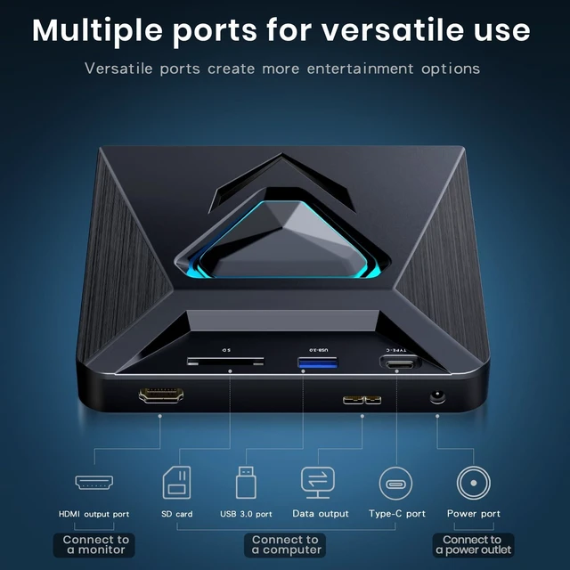 Alt view image 7 of 10 - 6-in-1 DVD Player for TV-External Mini CD/DVD Drive with HDMI AV Output, USB/TF Reader. Universal DVD Player forTV/ Monitors/PCs/Laptops, PAL/NTSC Support.player for home theater stereo system