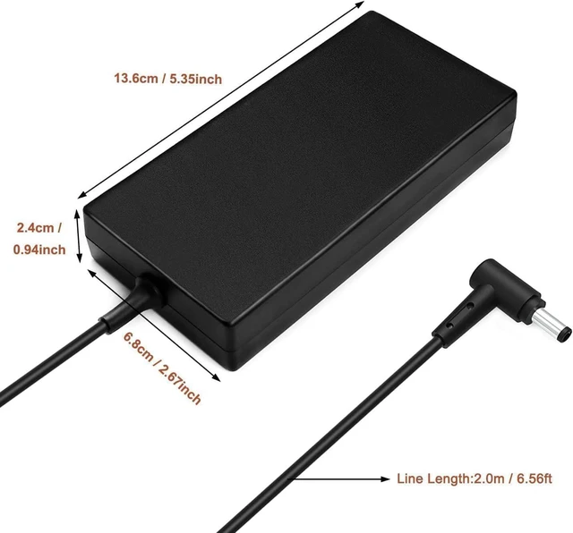 Alt view image 7 of 8 - 120W Charger for MSI chicony a120a055p Cyborg 15 a13v/a12vf Cyborg a13ve Thin 15 b13uc ADP-120VH D A17-120P2A Power Adapter