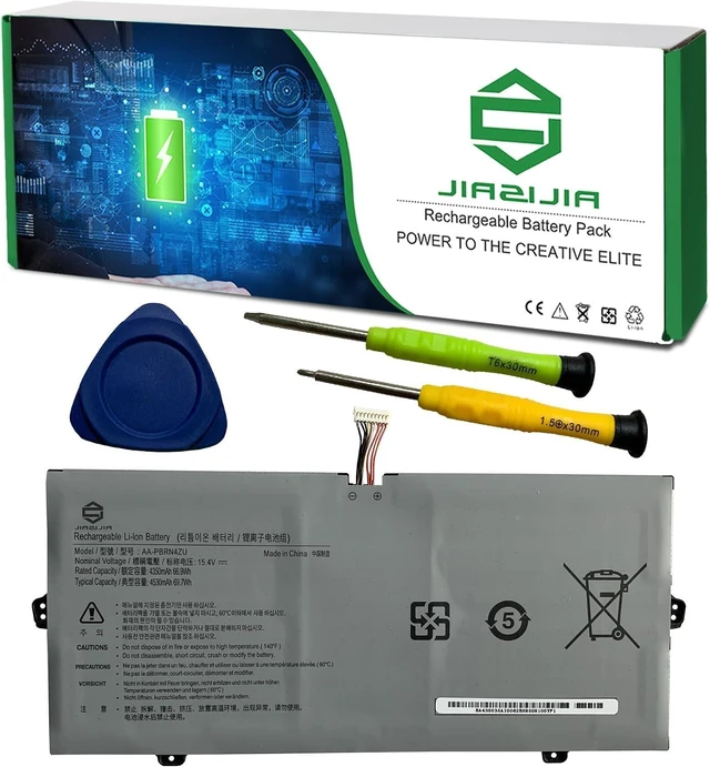 Alt view image 7 of 12 - AA-PBRN4ZU Laptop Battery Replacement for Samsung Galaxy Book Flex 15-NP950 950QCJ 930QCJ 950XCJ 930XCJ Series Notebook Black 15.4V 66.9Wh 4350mAh