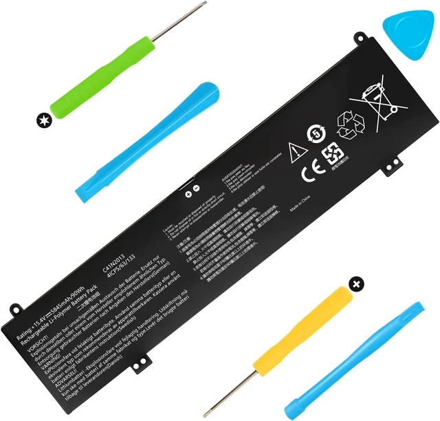 Alt view image 7 of 12 - C41N2013 C41N2013-1 Battery Replacement for ASUS ROG Strix G15 G513 G513IM G513QM G17 G713 G713QM 15 G533 G533QR 17 G733 Zephyrus GA503 GA503RM M16 GU603 TUF A15 FA507 A17 FA707