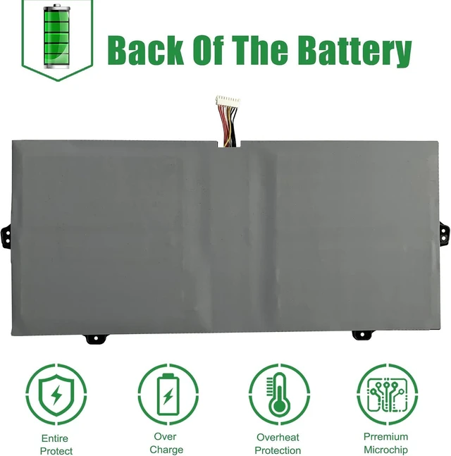 Alt view image 12 of 12 - AA-PBRN4ZU Laptop Battery Replacement for Samsung Galaxy Book Flex 15-NP950 950QCJ 930QCJ 950XCJ 930XCJ Series Notebook Black 15.4V 66.9Wh 4350mAh