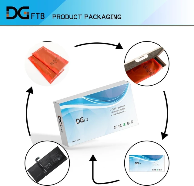 Alt view image 12 of 14 - DGFTB 96BTA016H 96BTA015H DYNC01 New Battery Replacement for Microsoft Surface Pro 8 1983 1982 (2021 Release) Series 11.38V 50.2Wh/4414mAh