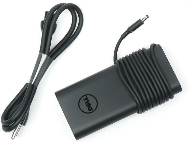 Alt view image 9 of 14 - Dell Laptop Charger 130W 4.5mm tip AC Adapter,Precision 3520 5540 M5520 5530 7530,XPS 15 9560 7590 AC Charger, Black, DA130PM130