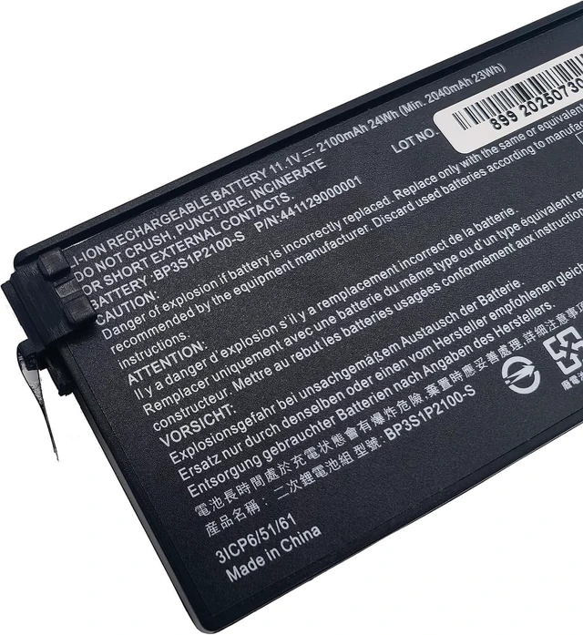 Alt view image 9 of 12 - BP3S1P2100-S BP3S1P2100 Replacement Laptop Battery Compatible with Getac V110 V110C Series Rugged Notebook 441129000001 3ICP6/51/61-11.1V 24Wh