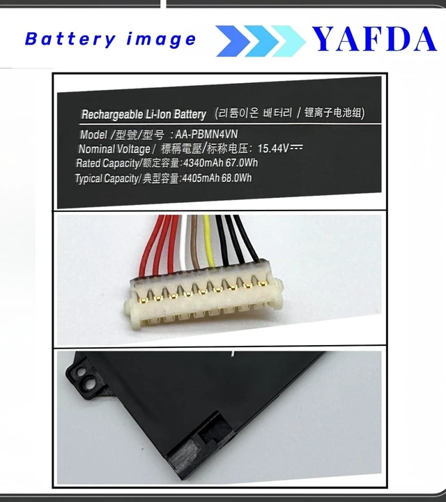 Alt view image 10 of 12 - Laptop Battery Replacement for Samsung Galaxy Book Pro 360 15 15.6" NP950XDB NP950XDB-KA1US NP950XDB-KB1US NP950XDB-KC5US NP950XDB-KC3US NP950QDB NP950QDB-KB1US NP950QED NP950QED-KB1US