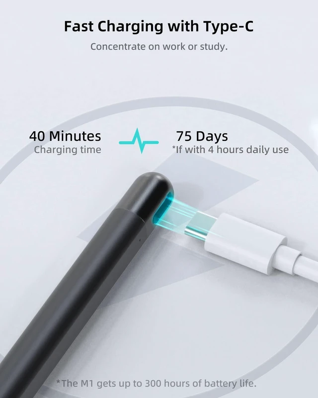 Alt view image 11 of 14 - Stylus Pen M1 for Microsoft Surface (75-Day Battery Life, Smooth Writing), Compatible with Surface Pro 11/10/X/9/8/7/6/5/4/3/Book 3/Laptop 4/Studio 2, ASUS VivoBook Flip 14 for Students&Doers