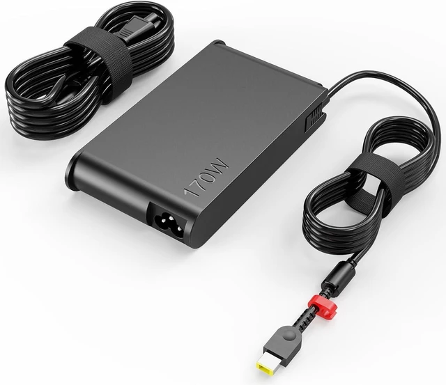 Alt view image 9 of 12 - 170W ThinkPad Charger fit for Lenovo ThinkPad P50 P51 P52 P53 P70 P71 P73 W540 W541 T540P P15 P17 P15v P15g T15g T15p P1 X1 Gen 1 2 3 4 ADL170SCC3A Gaming Laptop Power Adapter
