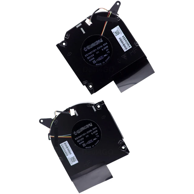Alt view image 6 of 10 - Deal4GO 80W CPU & GPU Graphics Cooling Fan N44737-001 Replacement for HP 16-WF 16-XF 16-XF0033DX 16-WF0083DX (RTX 4XXX)