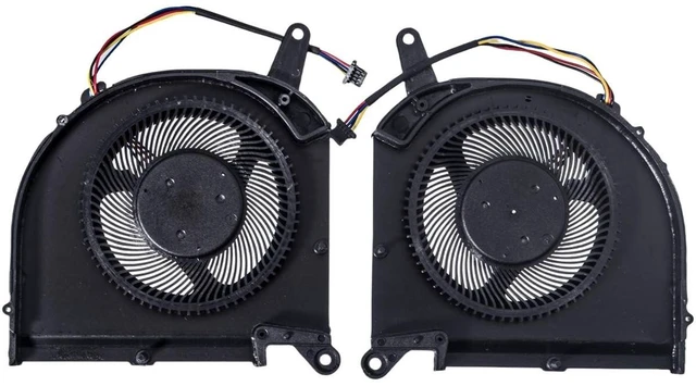 Alt view image 7 of 10 - Replacement CPU+GPU Cooling Fan for Gigabyte Aero 15 OLED, AERO 17 HDR XA, RP75XA RP77XA, for Aorus 15G 17G YB XB WB KB SB YC XC YD XD KD, P/N: PLB07010S12HH (0.28 inch Thick)