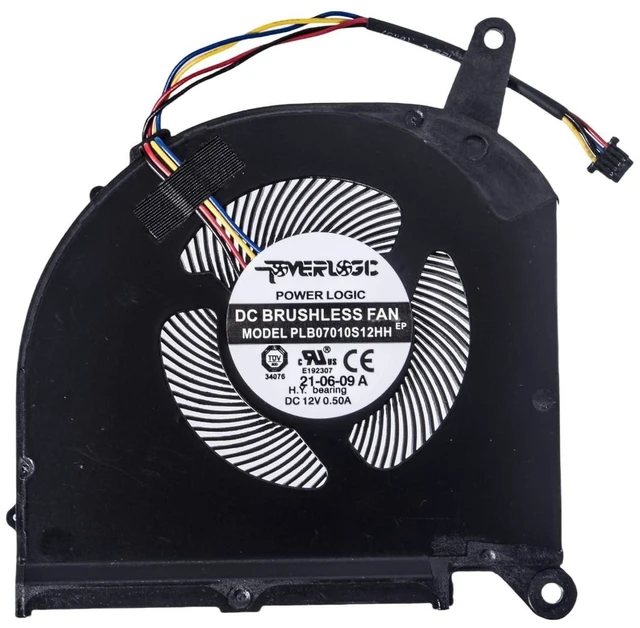 Alt view image 8 of 10 - Replacement CPU+GPU Cooling Fan for Gigabyte Aero 15 OLED, AERO 17 HDR XA, RP75XA RP77XA, for Aorus 15G 17G YB XB WB KB SB YC XC YD XD KD, P/N: PLB07010S12HH (0.28 inch Thick)