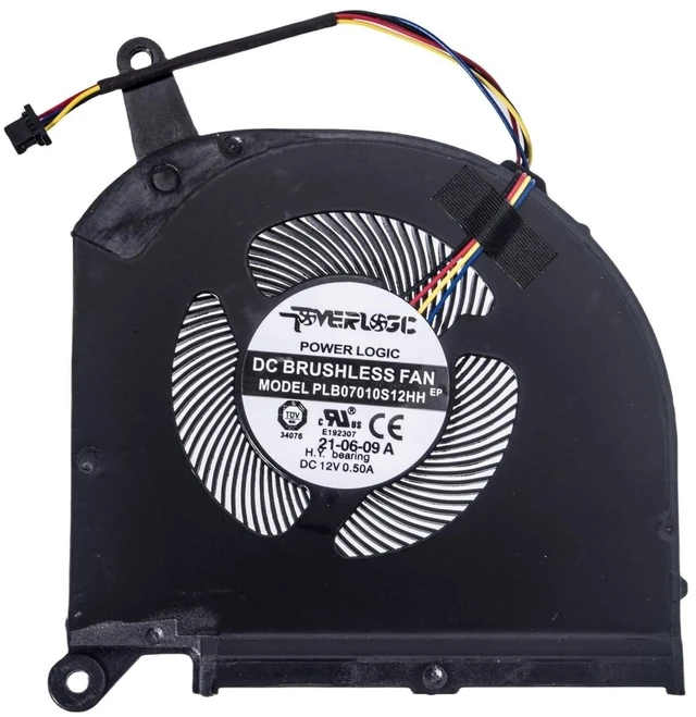 Alt view image 10 of 10 - Replacement CPU+GPU Cooling Fan for Gigabyte Aero 15 OLED, AERO 17 HDR XA, RP75XA RP77XA, for Aorus 15G 17G YB XB WB KB SB YC XC YD XD KD, P/N: PLB07010S12HH (0.28 inch Thick)
