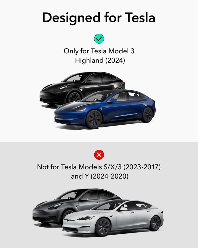 Alt view image 7 of 10 - ESR Tempered Glass Screen Protector for Tesla Model 3 2025/2024 Highland, 15.4'' Center Console and 8'' Rear Touchscreen Protection Set, 9H Glass Matte Film Accessories with Alignment Kit, Anti Glare