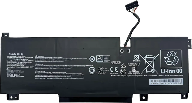 Alt view image 8 of 14 - 53.5Wh BTY-M492 Laptop Battery for MSI Sword 15 A11U A11UD A11UE Katana GF66 12Ux Pulse GL66 GL76 12Ux GL66 11UEK-016AU 11UDK-216TH GL76 11UEK 11UEK-038XES 11UDK-022TW 11UCK-006NL High performance