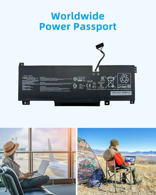 Alt view image 13 of 14 - 53.5Wh BTY-M492 Laptop Battery for MSI Sword 15 A11U A11UD A11UE Katana GF66 12Ux Pulse GL66 GL76 12Ux GL66 11UEK-016AU 11UDK-216TH GL76 11UEK 11UEK-038XES 11UDK-022TW 11UCK-006NL High performance