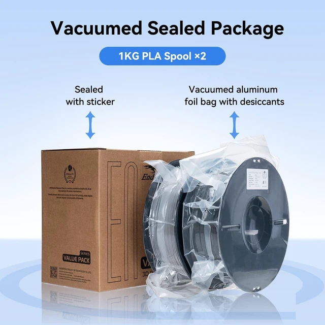 Alt view image 13 of 14 - 2kg Black & White PLA 1.75mm Filament Bundle for 3D Printing with No-Tangling Strong Bonding and Overhang Performance, Accuracy +/- 0.02mm