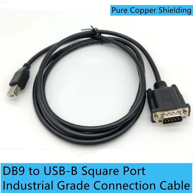 Alt view image 7 of 10 - GXMRHWY USB B-Port Printing Port Male to DB9 Male RS232 Serial Cable DB9 to USB B-Type Data Transmission Printer Adapter Cable 1.5Meter
