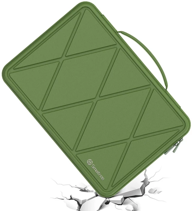 Alt view image 6 of 10 - Smatree Hard EVA Protective Sleeve Case Compatible for 14.5 inch Acer Nitro V 14, Anti-Shock and Waterproof Laptop Case, Green (X8257G)