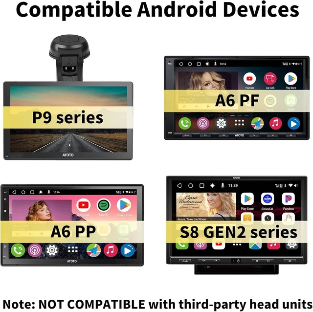Alt view image 11 of 14 - ATOTO AC-HBV86 HDMI to USB A Adapter Cable, 13.8cm / 5.43 inchConnecting TV Boxes/Gamepads to Android Devices (P9 / A6 / S8 Series), Streaming TV Shows Movies and Games in Car