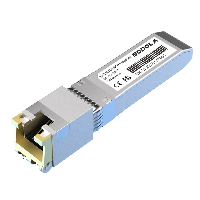 Alt view image 6 of 10 - SODOLA 10GBase-T RJ45 SFP+ Module, 10G SFP+ RJ-45 Copper Transceiver for SODOLA, SFP to Ethernet, Plug and Play,Hot Pluggable,Up to 30m Distance Copper SFP Modules (1 Pack)