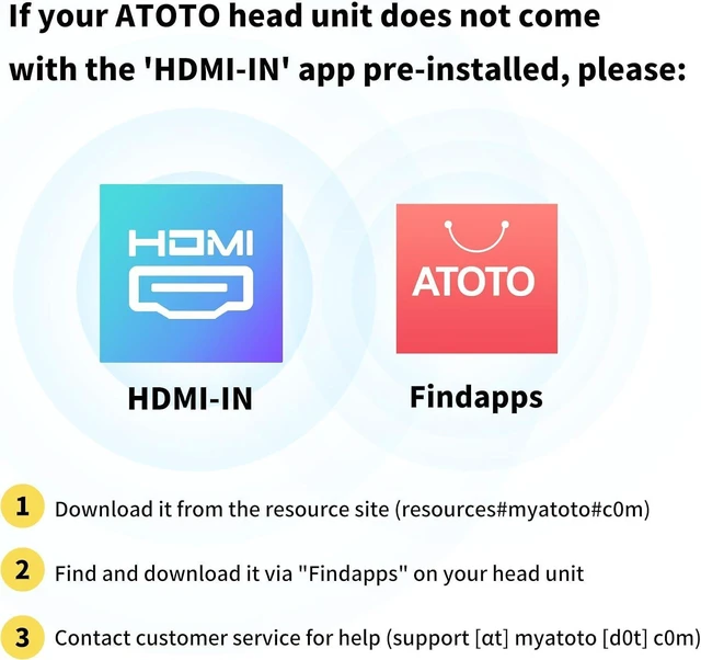 Alt view image 12 of 14 - ATOTO AC-HBV86 HDMI to USB A Adapter Cable, 13.8cm / 5.43 inchConnecting TV Boxes/Gamepads to Android Devices (P9 / A6 / S8 Series), Streaming TV Shows Movies and Games in Car