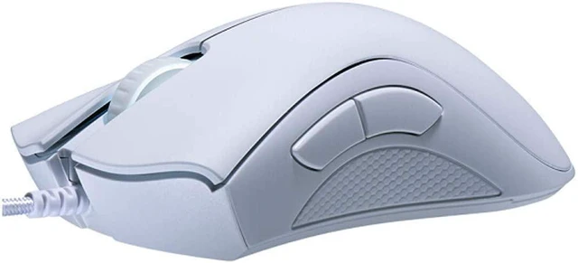 Alt view image 10 of 10 - DeathAdder Essential Gaming Mouse: 6400 DPI Optical Sensor - 5 Programmable Buttons - Mechanical Switches - Rubber Side Grips - Mercury White