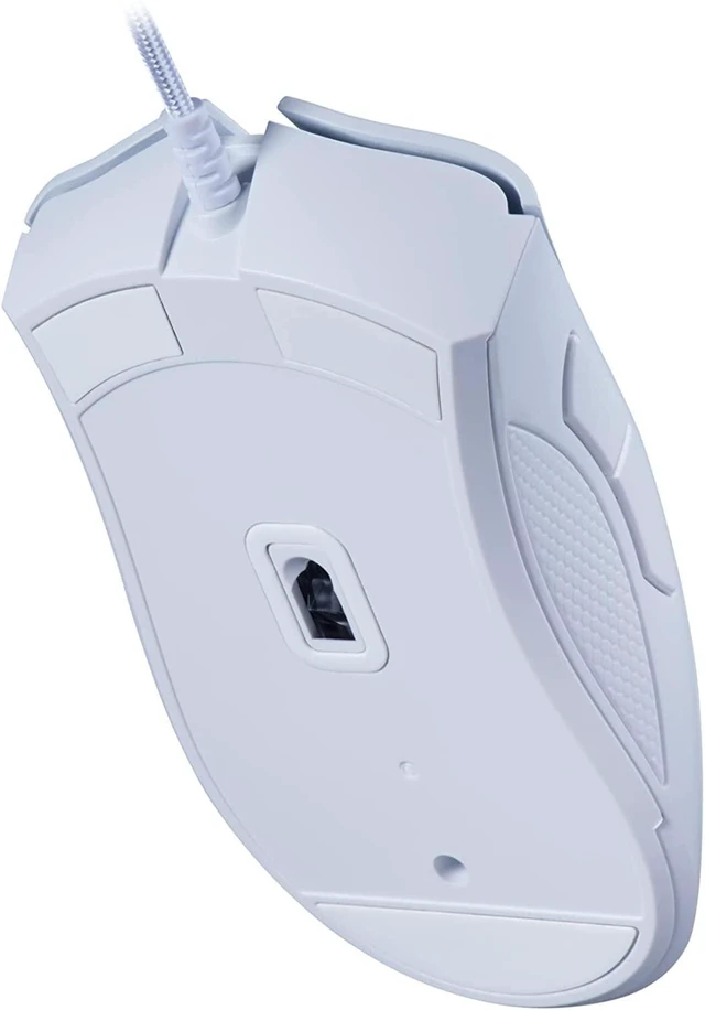 Alt view image 9 of 10 - DeathAdder Essential Gaming Mouse: 6400 DPI Optical Sensor - 5 Programmable Buttons - Mechanical Switches - Rubber Side Grips - Mercury White