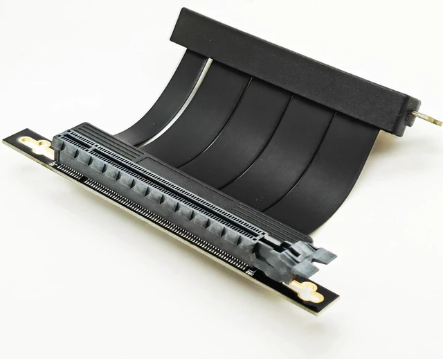 Alt view image 10 of 12 - Sintech 5cm Dual 90Degree PCI-e 4.0 X16 Riser Cable for GeForce RTX30/40 GPU Card