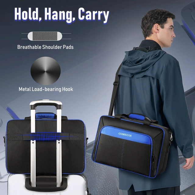 Alt view image 12 of 14 - Carrying Case for PS5, Travel Case for PS 5 Protective, Large Capacity Storage Bag Compatible with Playstation 5 Disk/ Digital Edition Console, Controllers, Game Cards, Accessories