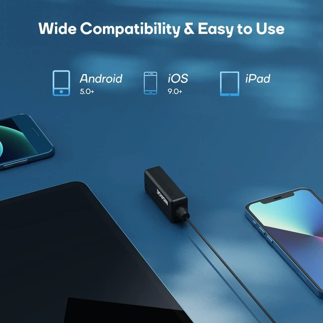 Alt view image 13 of 14 - Inspection Camera Wireless Endoscope 2025 Top Tiny WiFi Borescope 3.9mm 1080P HD Endoscope Camera with Light IP67 Waterproof Semi-Rigid Snake Cam for iPhone, Android, Tablet, 5FT