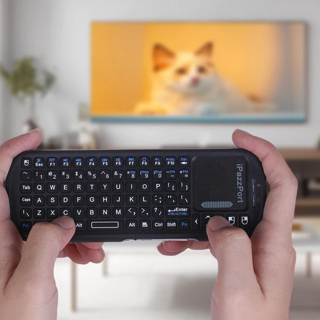 Alt view image 8 of 10 - iPazzPort 2.4G+Bluetooth Wireless Mini Keyboard with Touchpad and Mouse Compact Design,Portable Lightweight for PC/Android/iOS/Raspberry/HTPC
