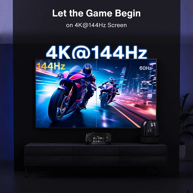 Alt view image 9 of 14 - iVANKY Upgraded 10-in-1 Docking Station for ROG Xbox Ally X(2025)/Steam Deck OLED/ASUS ROG Ally X, 4K@144Hz Dock for Lenovo Legion GoS/MSI Claw, HDMI 2.1, 1Gbps Ethernet, 5*USB-A 3.0, 100W Charge