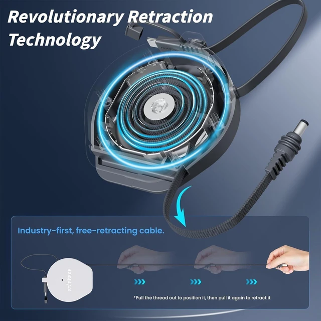Alt view image 9 of 14 - Starlink Mini Cable 6.5FT, USB-C Retractable Cable with Smart Protocol Chip, 140W Starlink USB C to DC Power Cable with Indicator Light, Work with 20V/100W, 28V/140W PD Power Source