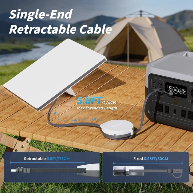 Alt view image 10 of 14 - Starlink Mini Cable 6.5FT, USB-C Retractable Cable with Smart Protocol Chip, 140W Starlink USB C to DC Power Cable with Indicator Light, Work with 20V/100W, 28V/140W PD Power Source