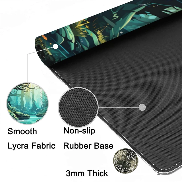Alt view image 10 of 10 - Gaming Mouse Mat Beautiful Landscape Large Mouse Pad Extended Mouse Pad Desk Mat Non-Slip Rubber Base Mice Pad Desk Pad for Office Game Home 35.4x15.75 in