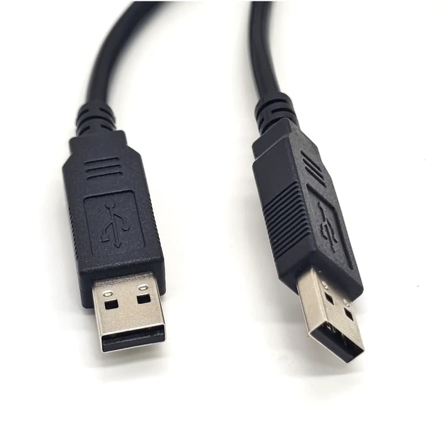 Alt view image 7 of 10 - GXMRHWY USB 2.0 Male to USB 2.0 Male with FT232R Chipset Null Modem Cable for PC to PC Data Transfering Communication 2.5Meter