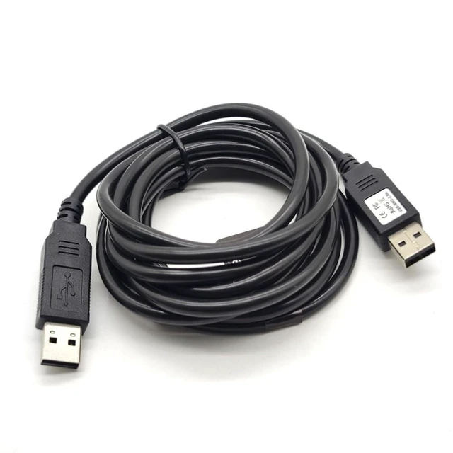 Alt view image 9 of 10 - GXMRHWY USB 2.0 Male to USB 2.0 Male with FT232R Chipset Null Modem Cable for PC to PC Data Transfering Communication 2.5Meter