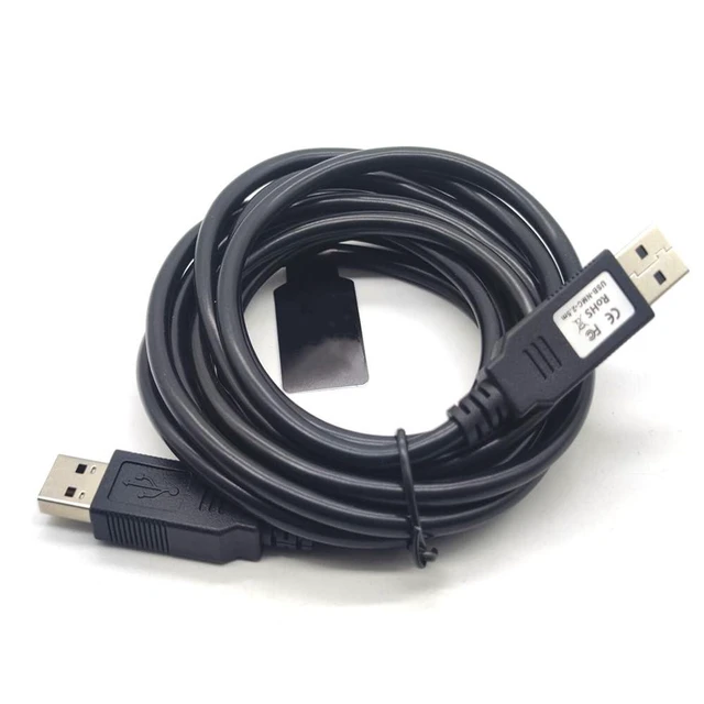 Alt view image 10 of 10 - GXMRHWY USB 2.0 Male to USB 2.0 Male with FT232R Chipset Null Modem Cable for PC to PC Data Transfering Communication 2.5Meter